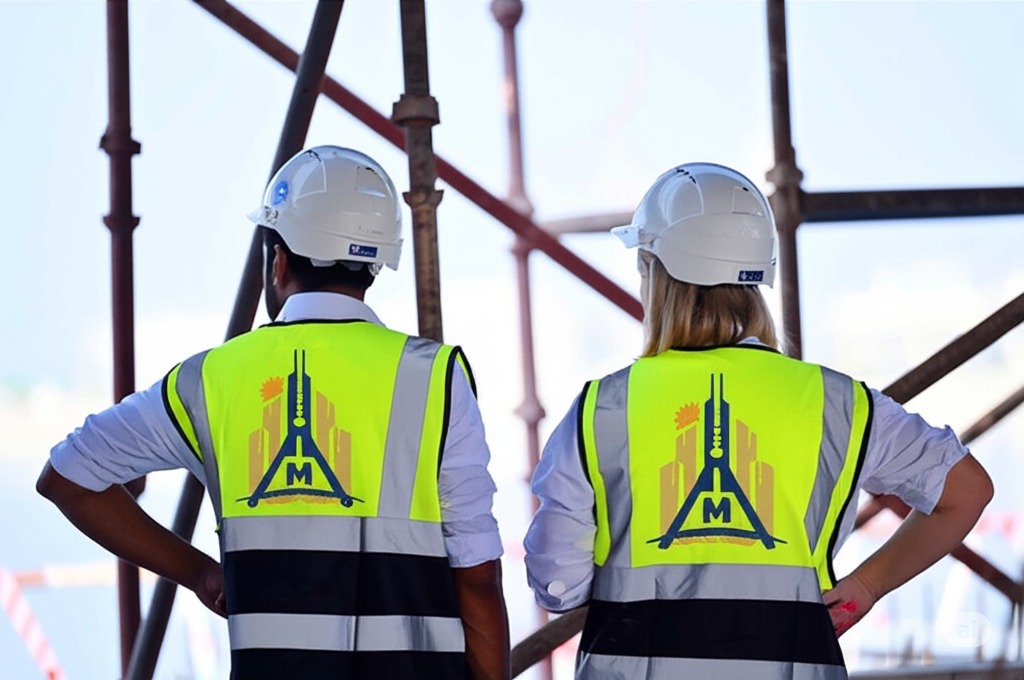 Construction site with a crane